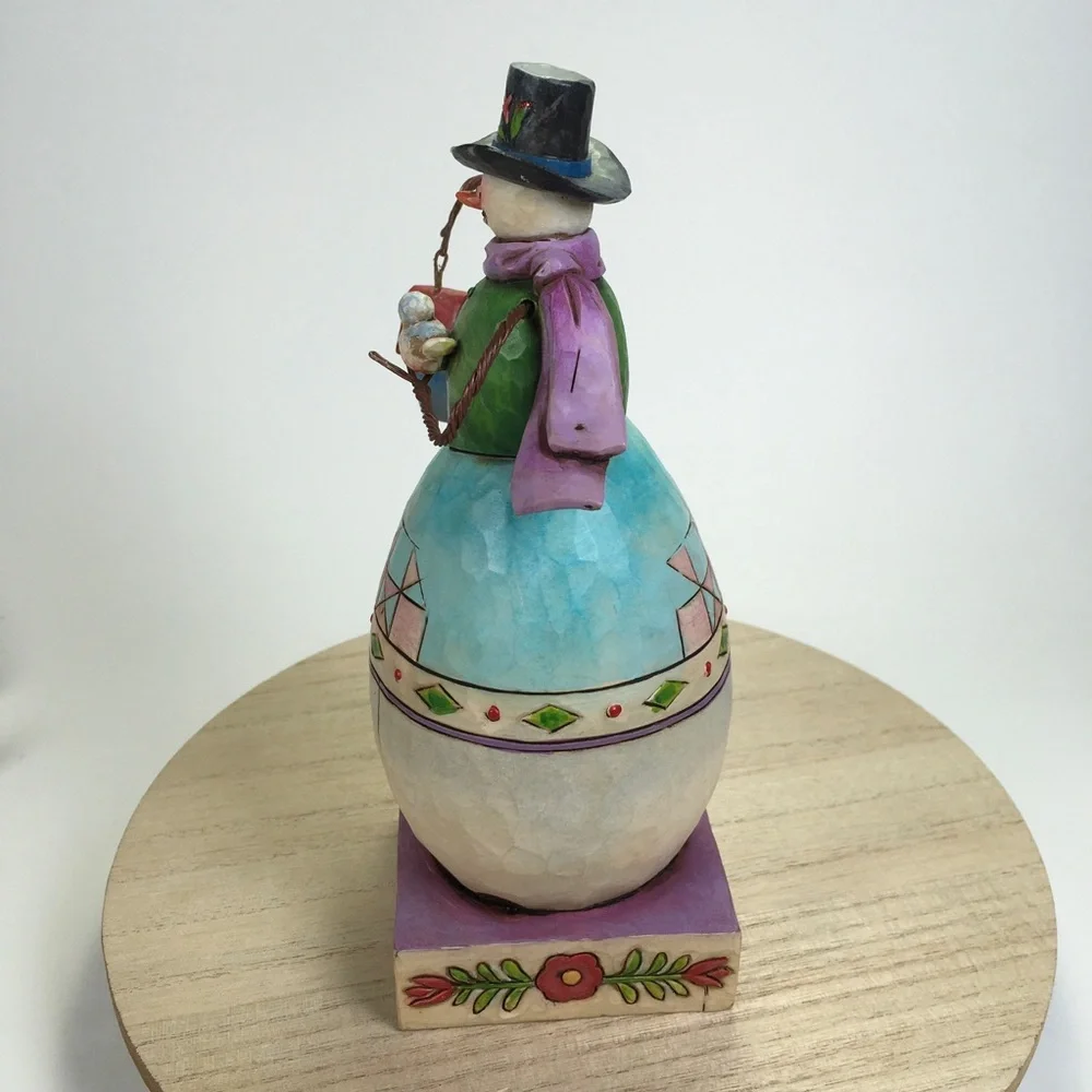 Jim Shore Warm and Cozy Snowman Figure